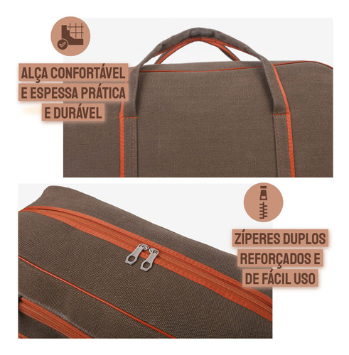 Sacola grande 49l Mala de viagem tianrui com alça ajustável e zíper duplo verde-claro