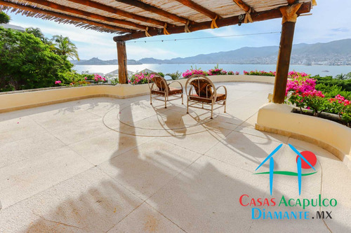 Cad Las Brisas Villa Del Sol. Terraza Con Asoleadero. Alberca Con Jacuzzi Y Palapa Con Wet Bar
