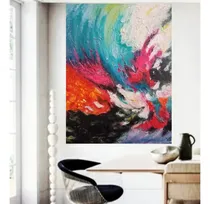 Comprar Cuadros Abstractos Texturados Modernos Pintados Mano Grandes