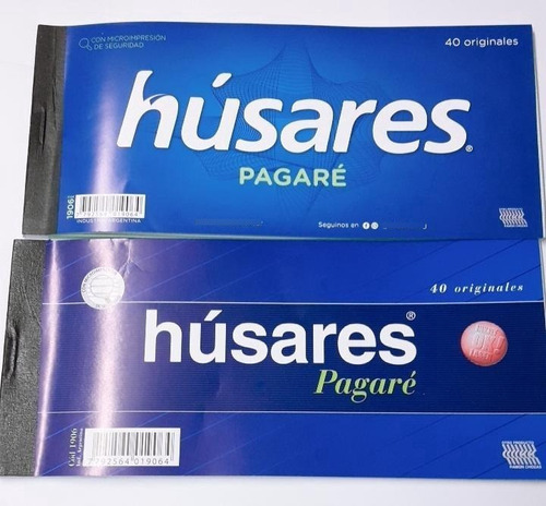 15 Talonario Pagaré Original Husares 1906 10x21 Cm X 40 Hojs