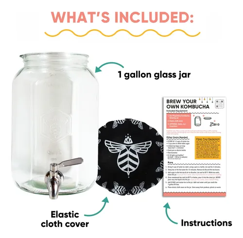 Craft A Brew - Tarro De Kombucha Con Válvula Dispensadora .