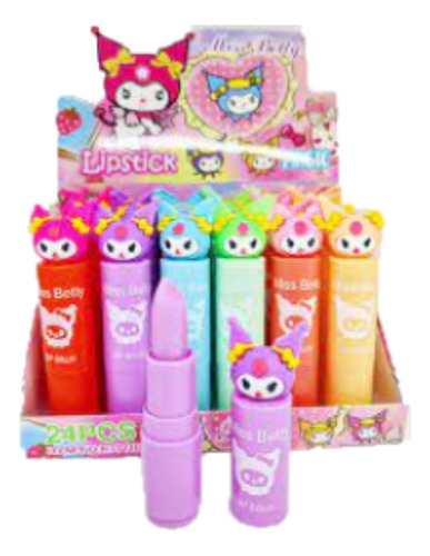 Balsamo Labial Magico Kuromi Blsiter 24 Piezas Mayoreo