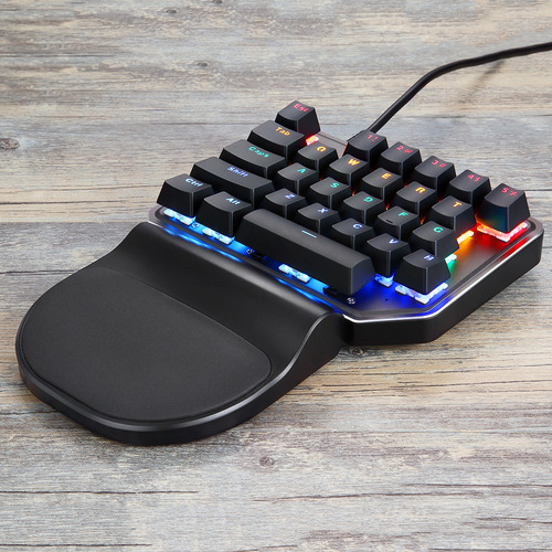 Teclado Mecânico De Uma Mão Motospeed K27 27 Teclas Com Fio