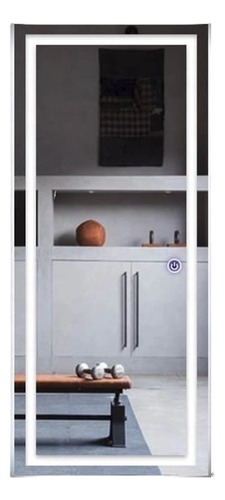 Espejo Rectangular Cuerpo Entero Con Luz Led Blanco Frio