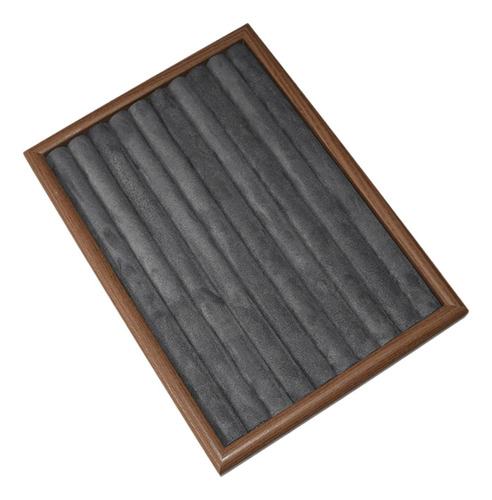 Caja De Exhibición De Aretes De Aretes De Gris Oscuro