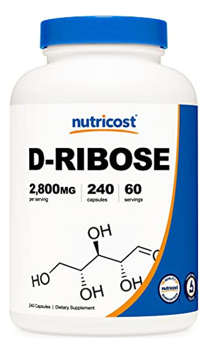 D-ribose 700 Mg 2800mg 240 Cap Nutricost