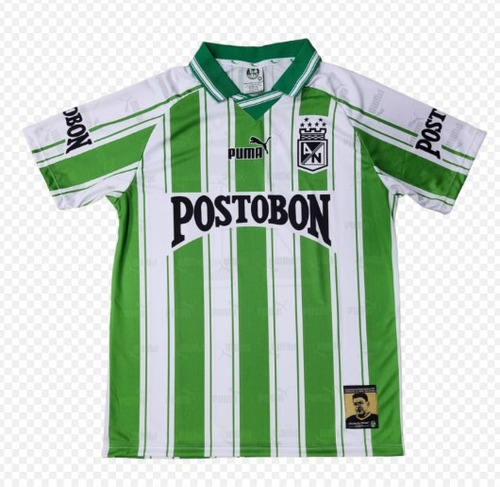 Elegante Camiseta Del Atlet Nacional Retro 1998  *deluxe*