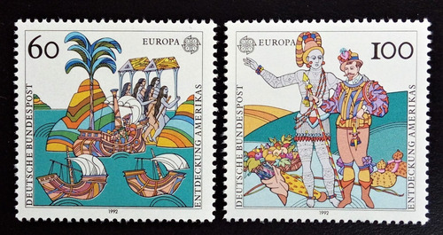 Alemania, Serie Mi 1608-09 Tema Europa 1992 Mint L16231