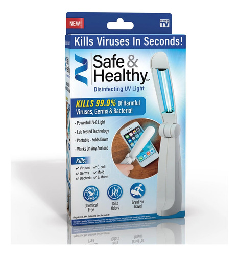 Lampara Portatil Ultraviolet Uv Sanitizante Bacterias Virus