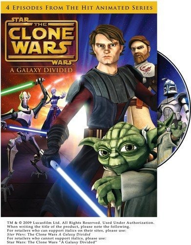 Star Wars The Clone Wars A Galaxy Divided Dvd