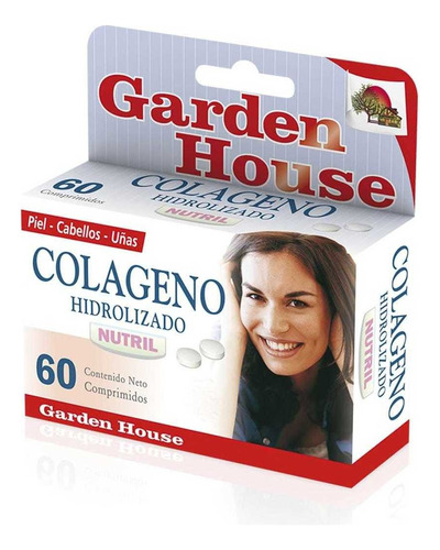 Colágeno Hidrolizado Garden House Piel Cabello Uñas 60 Comp Sabor Sin sabor