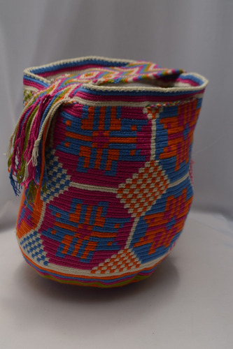 Maleta Artesanias Mochila Bolsos Unisex Multicolor Wayuu