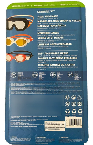 Imagen 5 de 8 de Gafas De Natacion Speedo Set X 3 Junior 6 -14