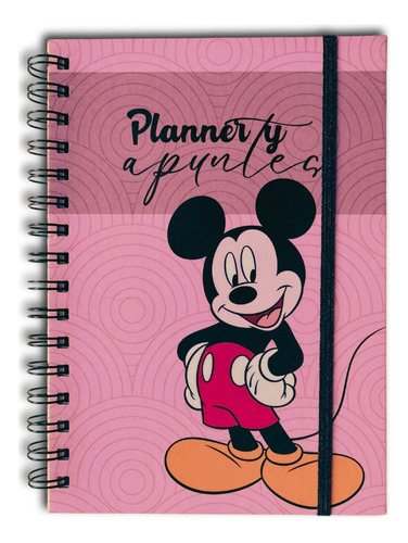 Mickey Mouse Planner Semanal Y Apuntes - Agenda Sin Fechas