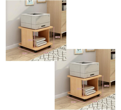 Soporte For Impresora, Estante De Mesa De Madera For Im...