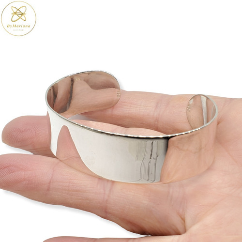 Imagen 2 de 7 de Pulsera Plata Esclava 18mm