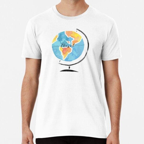 Remera World Globe Algodon Premium