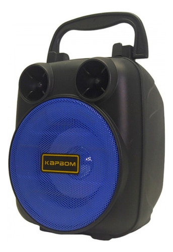 Caxinha De Som Bluetooth No Celular Mp3 Usb Fm Cor Azul