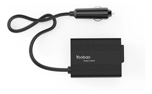 Imagen 2 de 4 de Inversor De Corriente Yoobao 150w Entrada 12v Salida 220v-5v