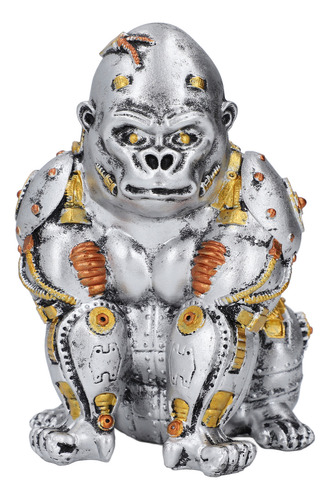 Steampunk Gorilla Statue Mechanical Punk Animals Industrial