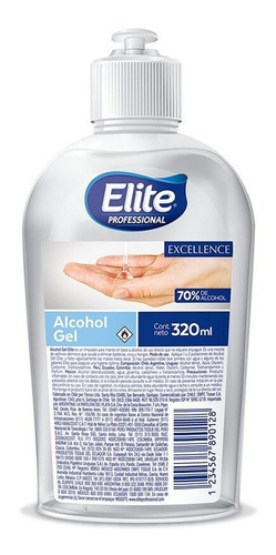 Alcohol En Gel Individual 320ml Elite Professional