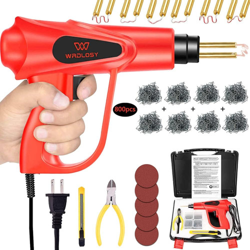 Wrdlosy 100w Soldador De Plástico, Grapas 800pcs, Kit De Sol