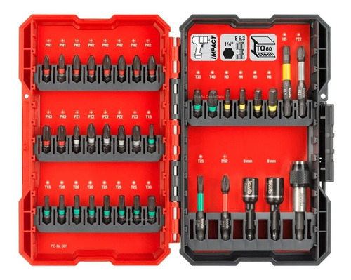 Juego Set 37 Pzs Caja Puntas Atornillar Impacto Kwb Einhell