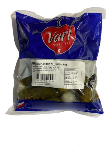 Pepino Importado Dill 500g Vari - Lireke