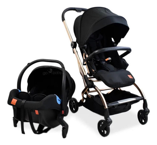 Carriola Travel System Confety Galactus Genesis Portabeb 360 Negro Dorado