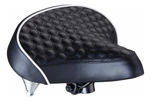 Asiento Bicicleta Schwinn Confort Ancho Cruiser Quilted Blac