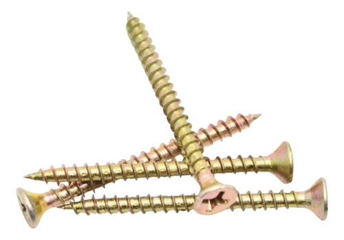 Tornillo Madera Aglomerado Chipboard 3.5x45mm 100 Unidades