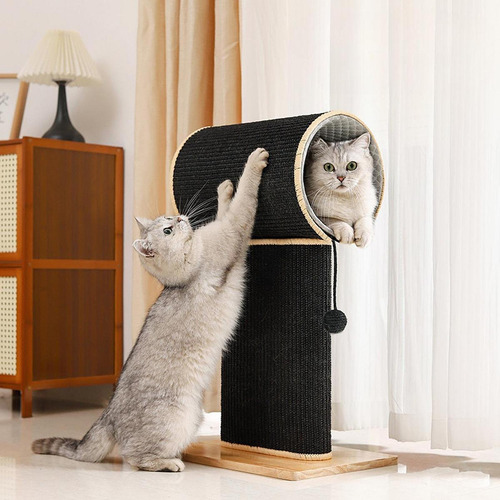 Post De Rasguños De Gato Con Cama De Scratch Post Sisal