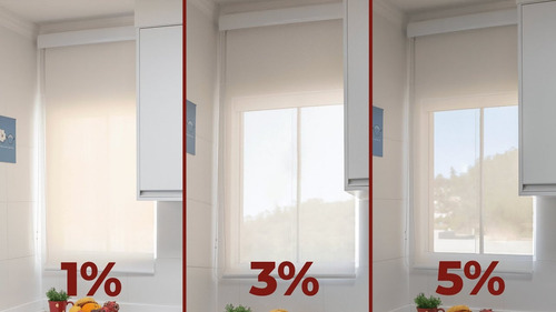 Persiana Rolo Tela Solar 1% 1,90 L X 1.30 A Varanda/janelas