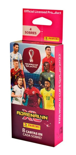 Blíster 32 Cartas Sobres Adrenalyn Fifa World Cup Qatar 2022