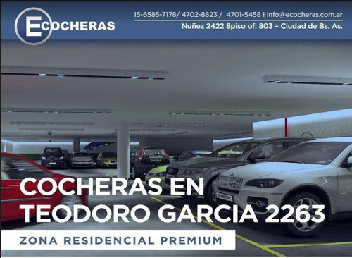 Imagen 1 de 3 de Cocheras En Zona Residencial Premium