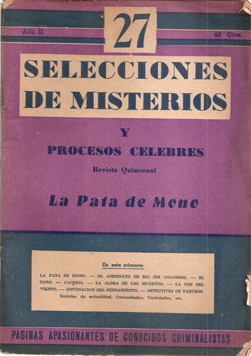 Revista Selecciones Policiales Nº 27 Marzo 1945