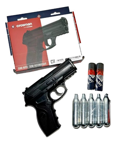 Pistola Co2 Crosman C11 Con Balines Y Tanques