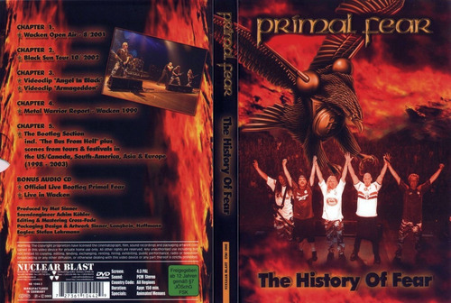 Primal Fear The History Of Fear Cd+dvd Nuevo Nacional Icarus