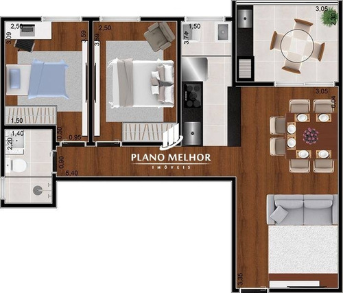 Imagem 9 de 14 de Apartamento Em Condomínio Para Venda - Ermelino Matarazzo / Jardim Matarazzo Com Varanda Gourmet, 2 Dormitórios, 1 Vaga - Ap1127 - Ap1127