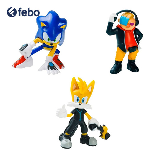 Mini Figuras Sonic Sega X3 6cm En Caja Sonic Son2021