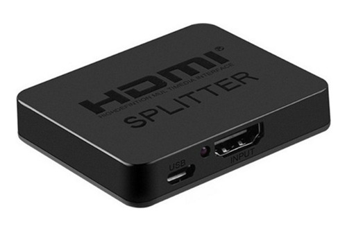 Mini Splitter Hdmi 4k 1 Entrada 2 Salidas Con Amplificador