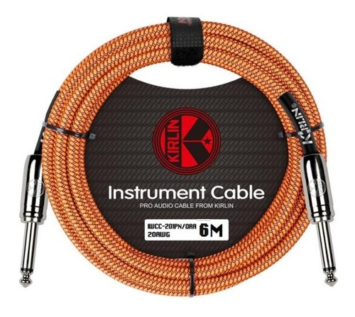 Cable Guitarra Kirlin Iwcc201 6mt Blindado Forrado