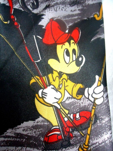 Gravata Divertida De Coleção Seda-preta Mickey