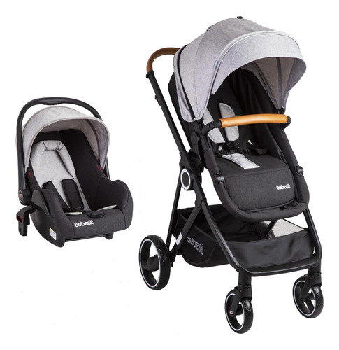 Coche Travel System Bebesit Deluxe Gris