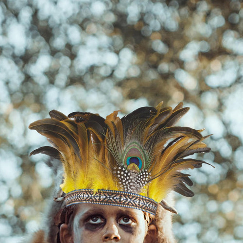Tocado De Plumas Compatible Con El Disfraz De Carnaval Niño