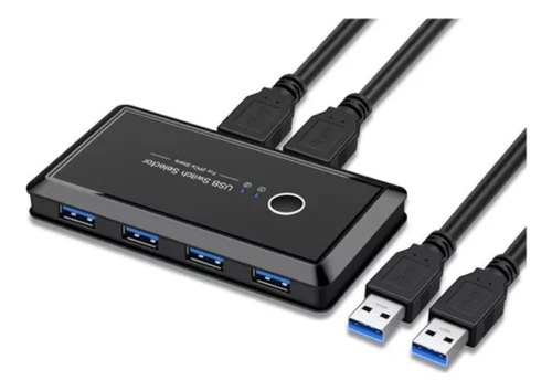 Hub Switch Usb 3.0 Seletor 4x2 Para 4 Dispositivos