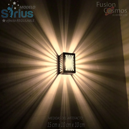 Imagen 10 de 10 de Bañador Pared 10 Efectos Regulable Proyector Estelar Led 12w