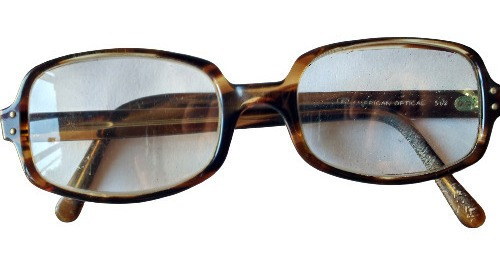 Lente Óptico American Optical Square Dark Tortoise Brown M