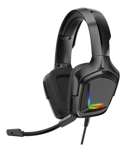 Audífonos Gamer Onikuma K20 Negro Con Luz  Rgb 