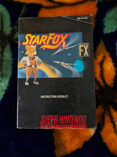 Se Vende Manual Del Juego Star Fox Para Super Nintendo (Usado)